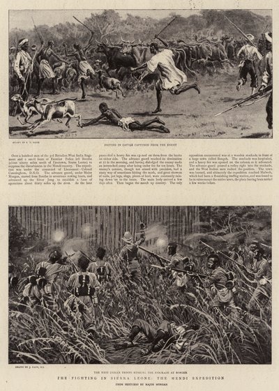 Die Kämpfe in Sierra Leone, die Mendi-Expedition von S.T. Dadd